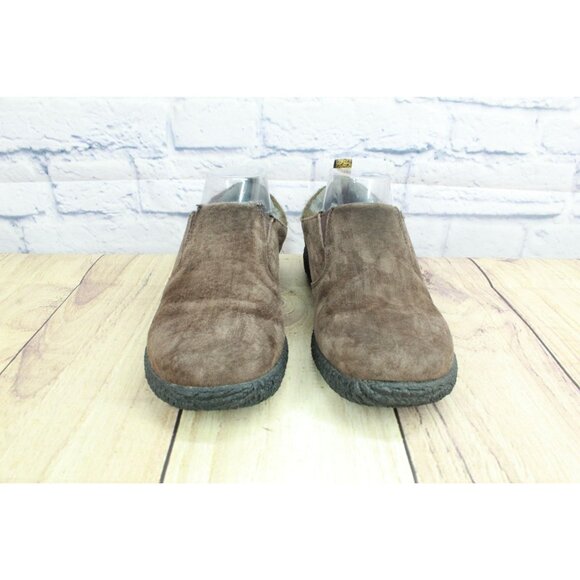 LL Bean Women's Brown Suede Slip On Slip Resistant Loafer Shoes Size 7.5 M - Picture 4 of 9